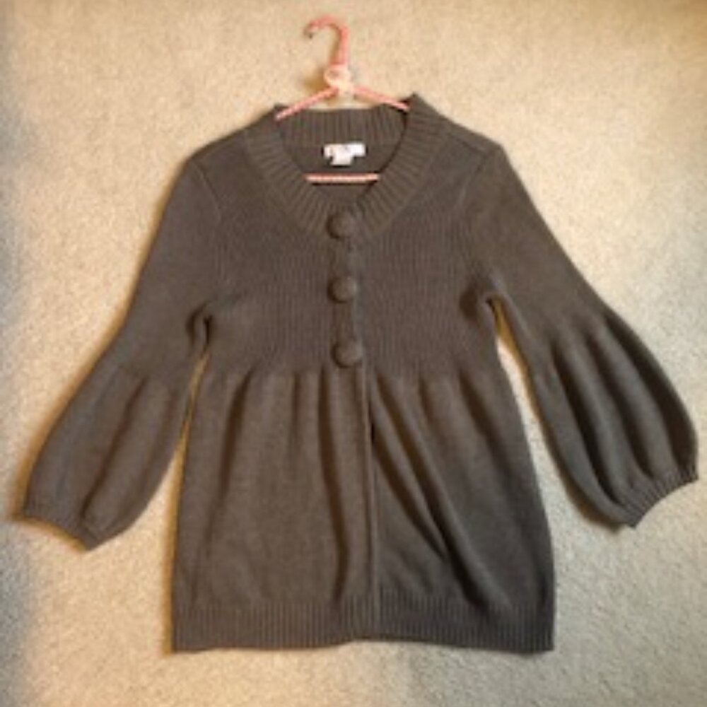 NWOT- Anthropologie/ Aphorism Knit Bishop Sleeve Sweater Size L